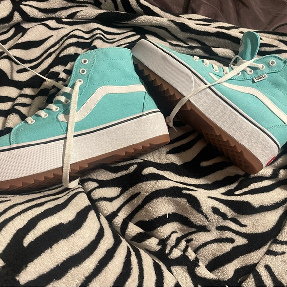 teal high top vans (never worn) size 11 - Picture 5 of 6